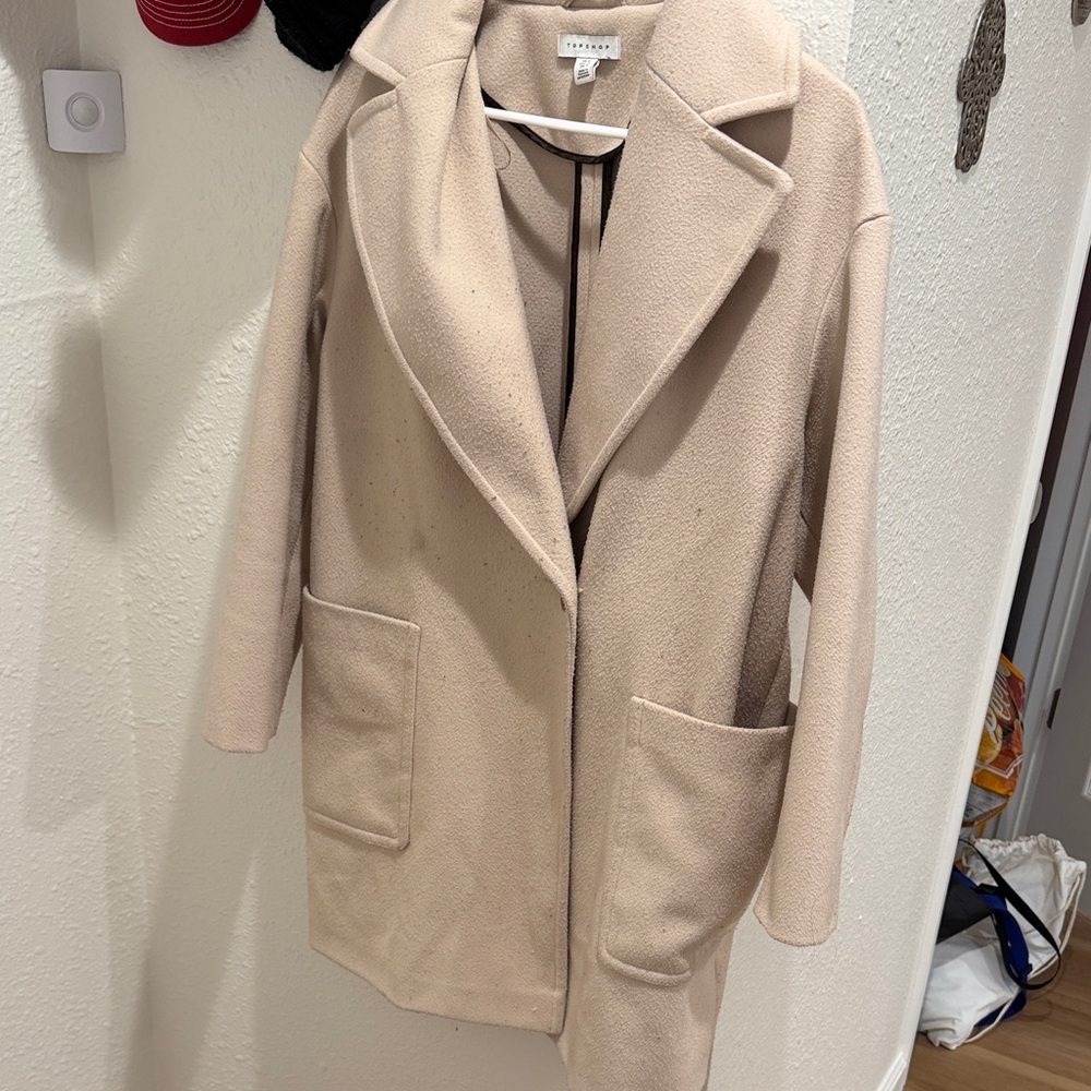 Topshop Creamy Beige Trench Coat